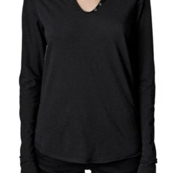 Zadig and Voltaire Tunisien ML Camo Skull Strass Henley Top - Picture 2 of 10